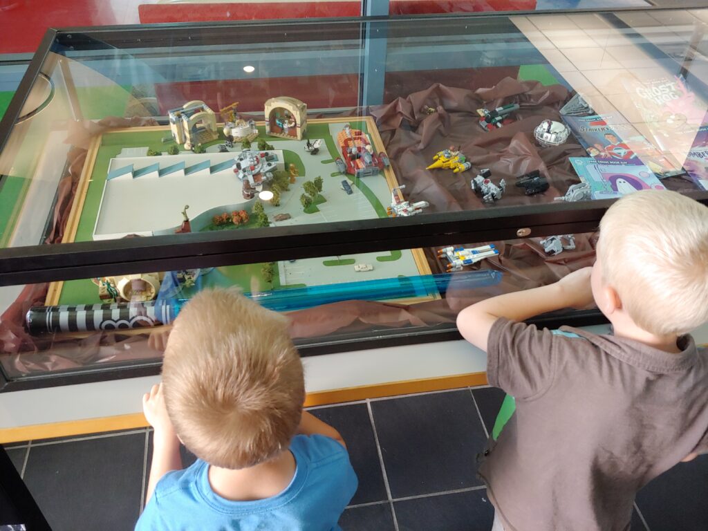 Star Wars Day Lego display