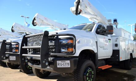 ONCOR Delivers New Truck to Celeste, Texas                      By Jim Satterwhite